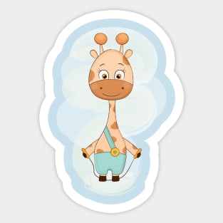 Cute Baby Giraffe Sticker